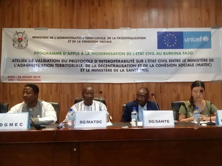 Burkina: Vers l'adoption de l'opérabilité des actes de l'état civil 1