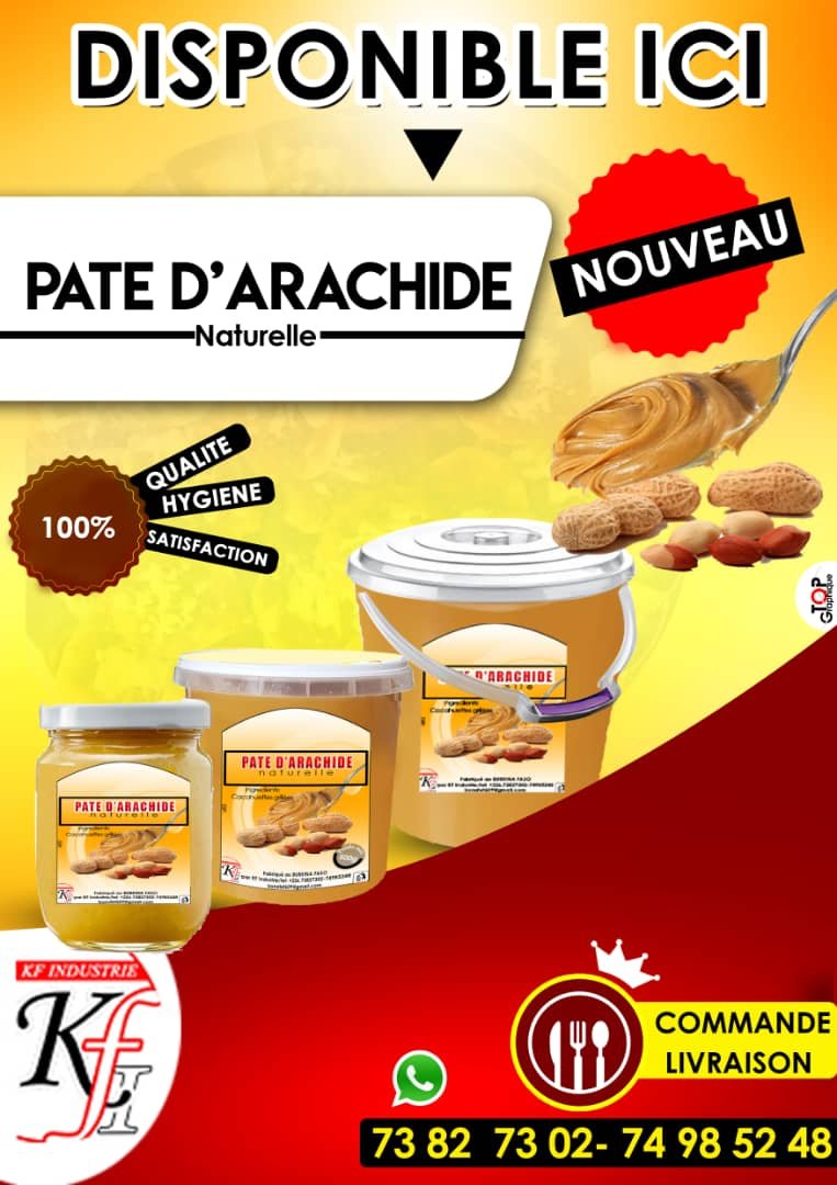 Burkina : Une étudiante ouvre une entreprise de pâte d'arachide 2 Burkina : Une étudiante ouvre une entreprise de pâte d'arachide 2