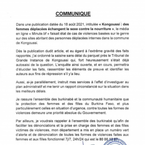 Déplacées internes: du sexe contre de la nourriture, des humanitaires annoncent la ‘’tolérance zéro’’ 2 Déplacées internes: du sexe contre de la nourriture, des humanitaires annoncent la ‘’tolérance zéro’’ 2