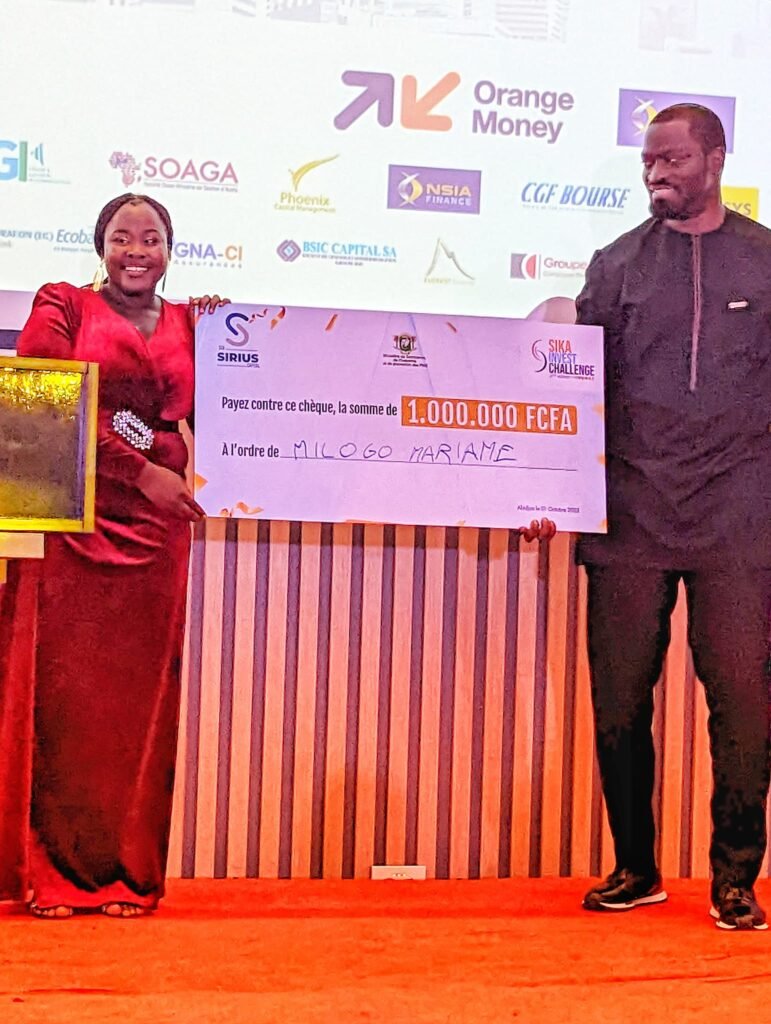 Mariame Milogo : lauréate du prix de la meilleure étudiante du concours de Gestion de portefeuille bousiers 2