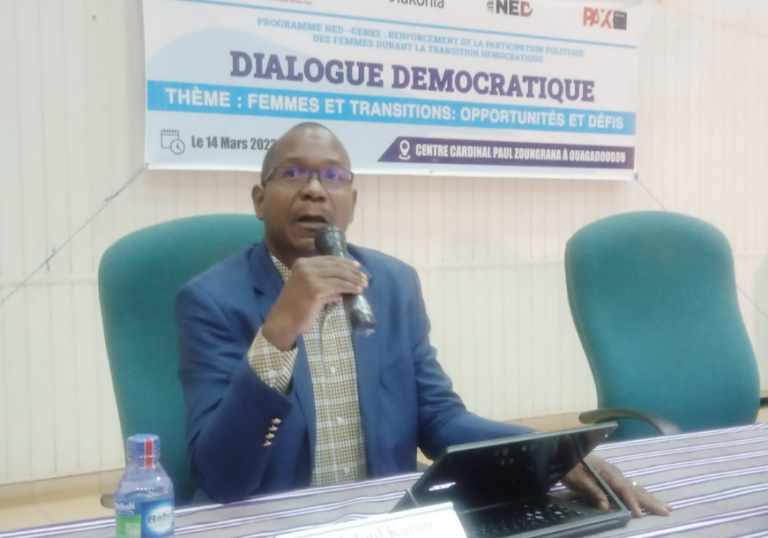 Transition au Burkina : le CGD pose le débat sur les opportunités et les défis pour les femmes 1 Transition au Burkina : le CGD pose le débat sur les opportunités et les défis pour les femmes 1