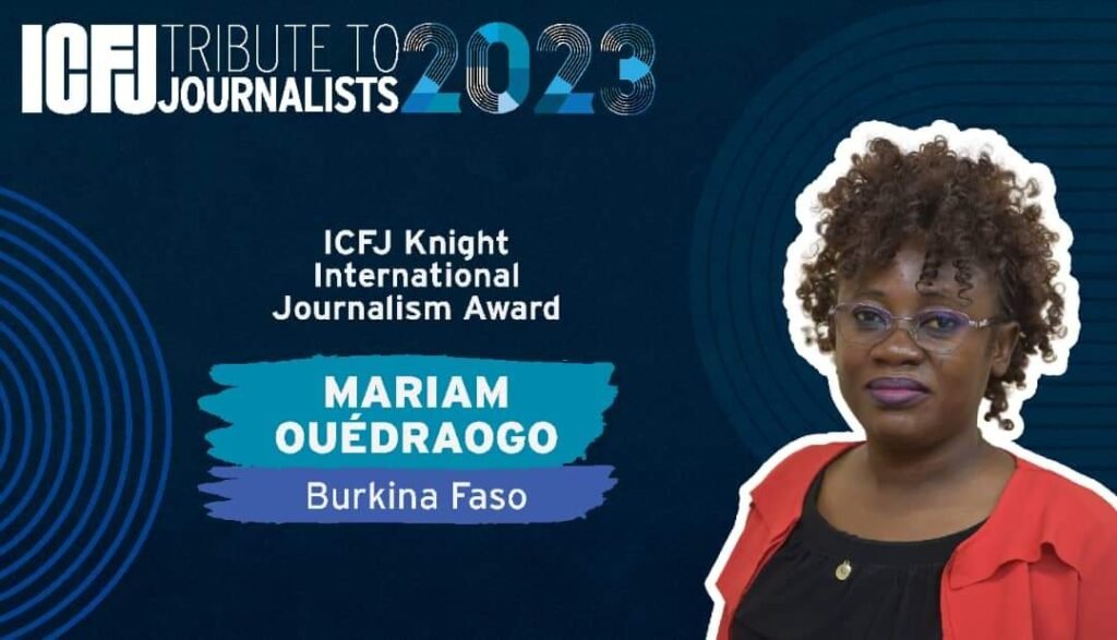 Médias : Mariam Ouédraogo, lauréate du prix ‘’knight international journalism awards 2023 ‘’ 2