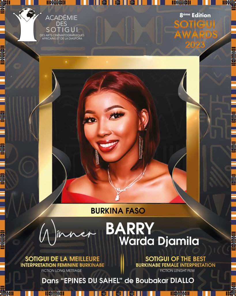 Sotigui Awards : Warda Djamila Barry désignée meilleure interprétation féminine Burkinabè 2