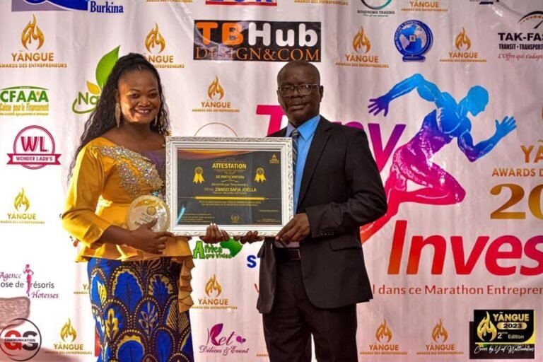 Yangue Awards 2023 : Safia Joella Zango lauréate du trophée – Evènementiel- 3
