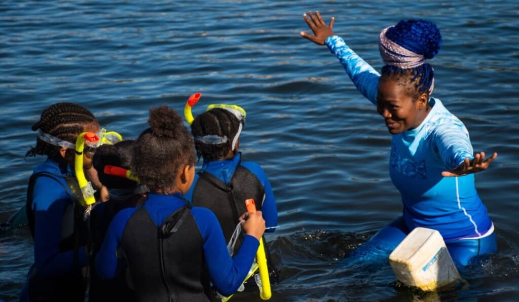 Afrique du Sud : Zandile Ndhlovu, première femme noire monitrice de plongée en apnée 3 Afrique du Sud : Zandile Ndhlovu, première femme noire monitrice de plongée en apnée 3