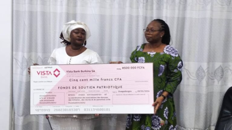 Fonds de soutien patriotique : Les épouses et veuves offrent la somme de 500 000F CFA 1