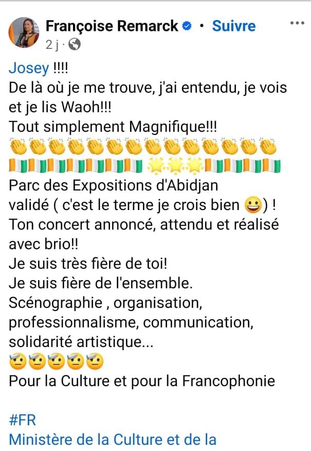 Concert de Josey : Un succès loué par des internautes 3 Concert de Josey : Un succès loué par des internautes 3