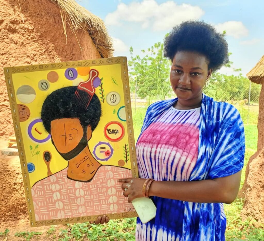 L'art au bout des pinceaux : Dorcas Eugenie Ouédraogo éveille les sens par ses toiles 4 L'art au bout des pinceaux : Dorcas Eugenie Ouédraogo éveille les sens par ses toiles 4