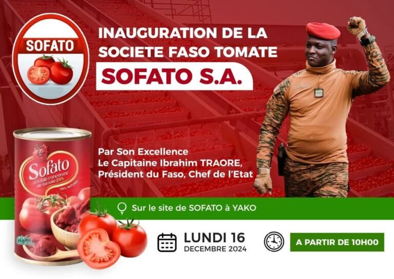 Burkina : Une deuxième usine de transformation de tomate à Yako 1 Burkina : Une deuxième usine de transformation de tomate à Yako 1