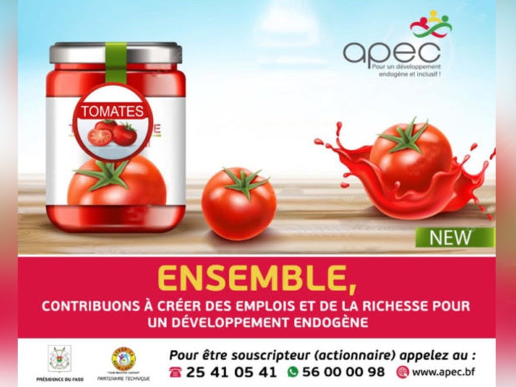 Burkina : Une deuxième usine de transformation de tomate à Yako 2 Burkina : Une deuxième usine de transformation de tomate à Yako 2