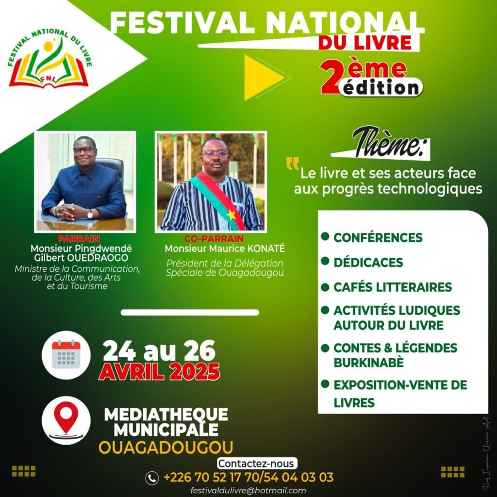 Festival national du livre : Raicha Ouédraogo aspire à lui donner une dimension internationale 3 Festival national du livre : Raicha Ouédraogo aspire à lui donner une dimension internationale 3
