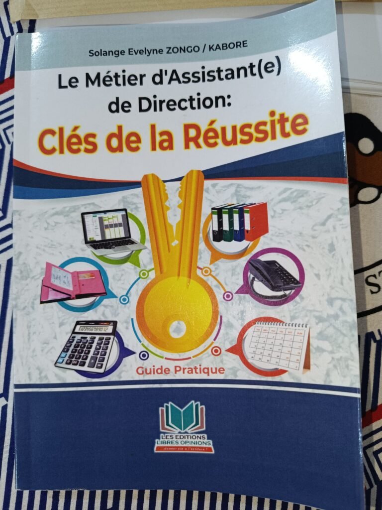 Littérature : Solange Evelyne Zongo/Kaboré valorise le métier de secrétaire à travers deux ouvrages pratiques 3 Littérature : Solange Evelyne Zongo/Kaboré valorise le métier de secrétaire à travers deux ouvrages pratiques 3