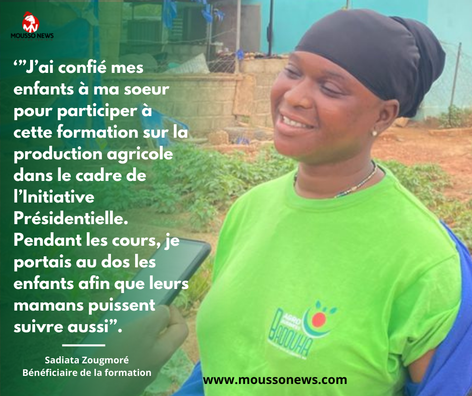 Initiative présidentielle pour la production agricole : Au-delà de la formation et l’autosuffisance alimentaire, un véritable cadre de cohésion sociale 7 Initiative présidentielle pour la production agricole : Au-delà de la formation et l’autosuffisance alimentaire, un véritable cadre de cohésion sociale 7