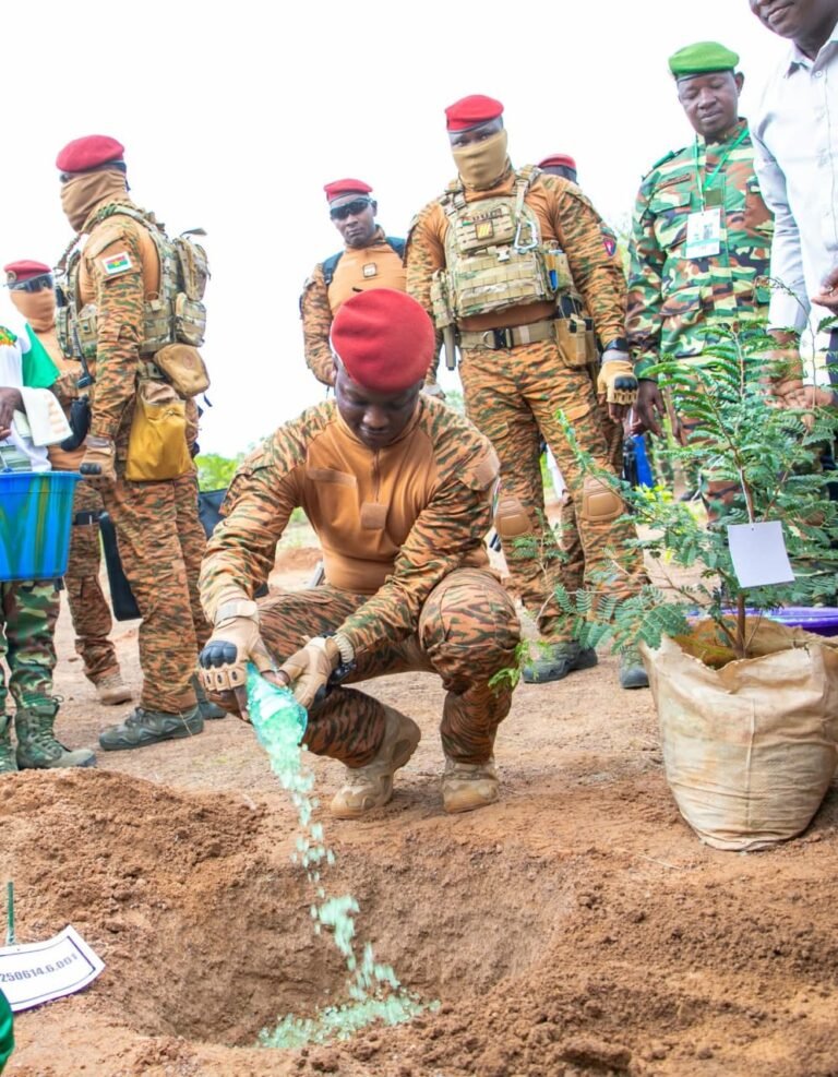 Reforestation : Le Président Ibrahim plante le premier arbre médicinal à Guiba 1 Reforestation : Le Président Ibrahim plante le premier arbre médicinal à Guiba 1