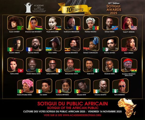 Sotigui d'or 2025 : Dix femmes en lice, aucune Burkinabè 2 Sotigui d'or 2025 : Dix femmes en lice, aucune Burkinabè 2