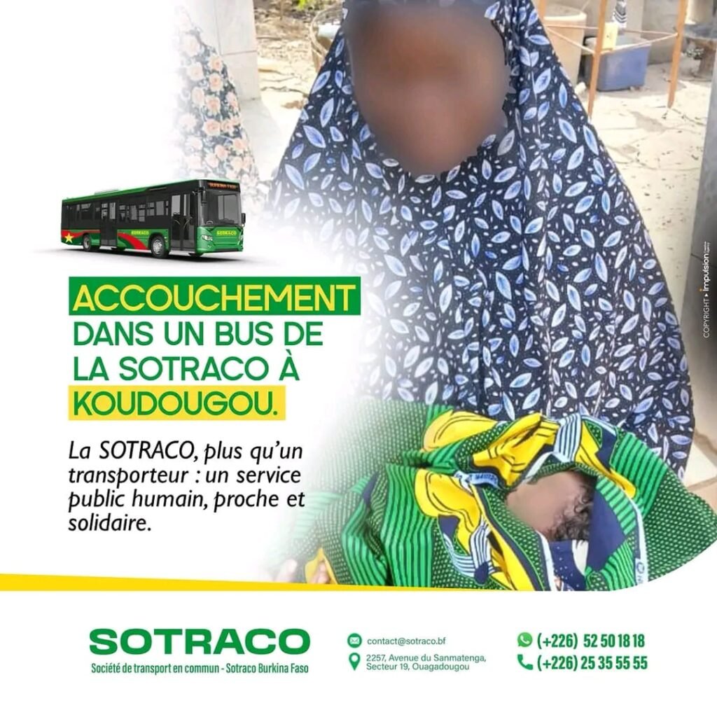 Une femme donne naissance à un bébé dans un bus de la SOTRACO