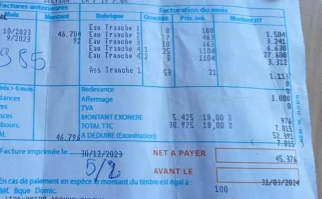 Factures d’eau impayées : Une semaine pour régler avant l’intervention de la Brigade Laabal 9