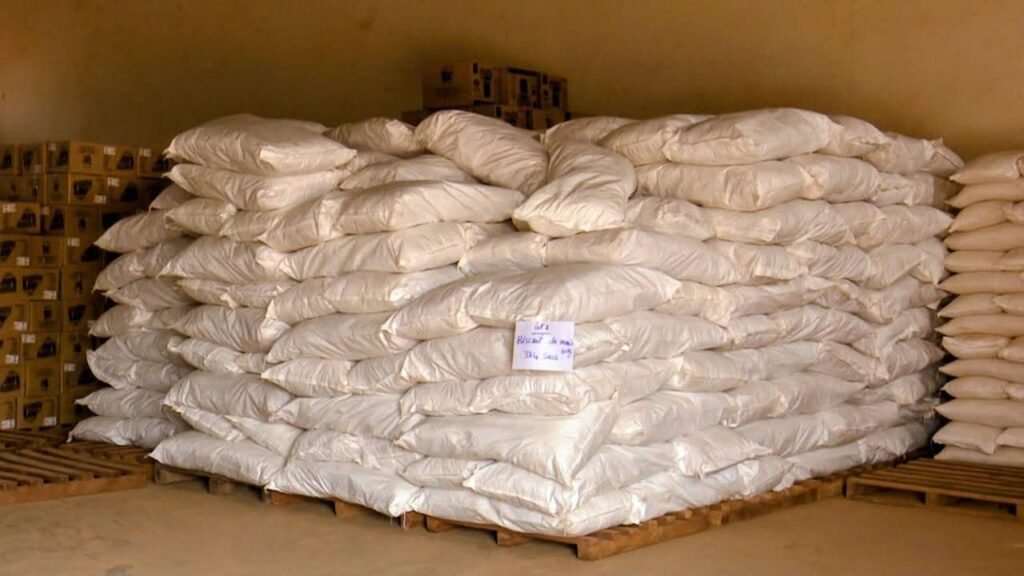 Cantines scolaires : Le MEBAPNL réceptionne 50 tonnes de vivres de 80 millions FCFA pour booster l’alimentation des élèves