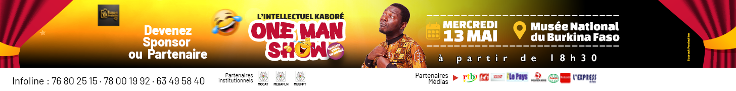 One man show de l'intellectuel kaboré