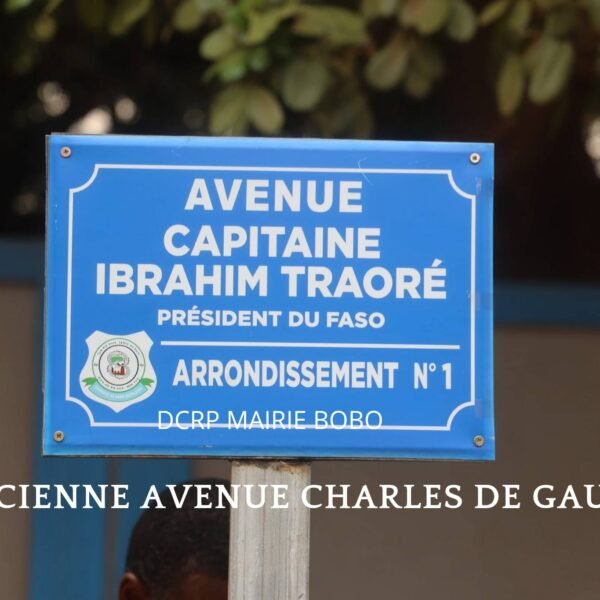 Bobo-Dioulasso : L’avenue Charles-De-Gaulle rebaptisée l’avenue Capitaine Ibrahim Traoré
