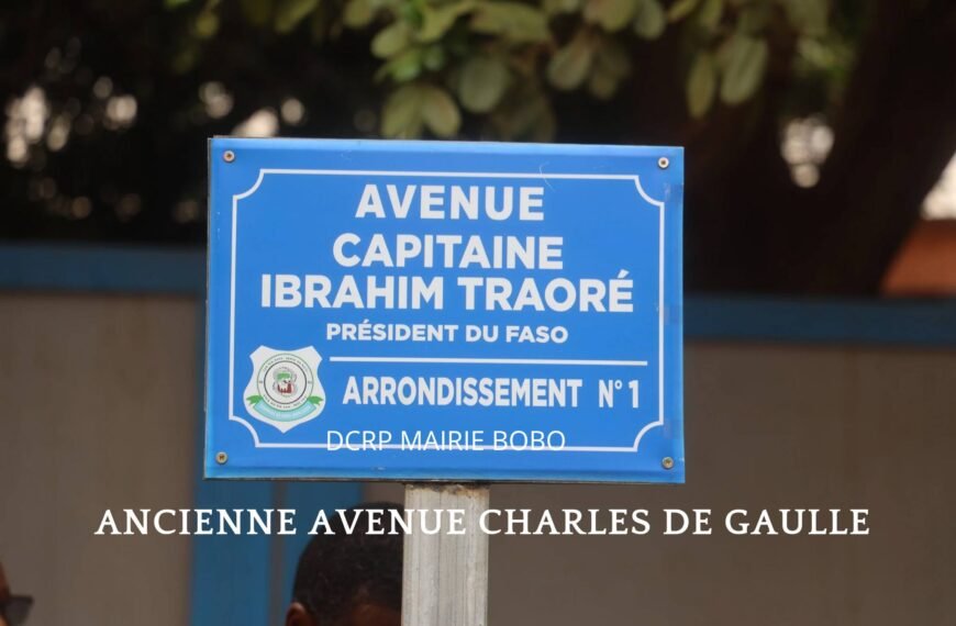 Bobo-Dioulasso : L’avenue Charles-De-Gaulle rebaptisée l’avenue Capitaine Ibrahim Traoré