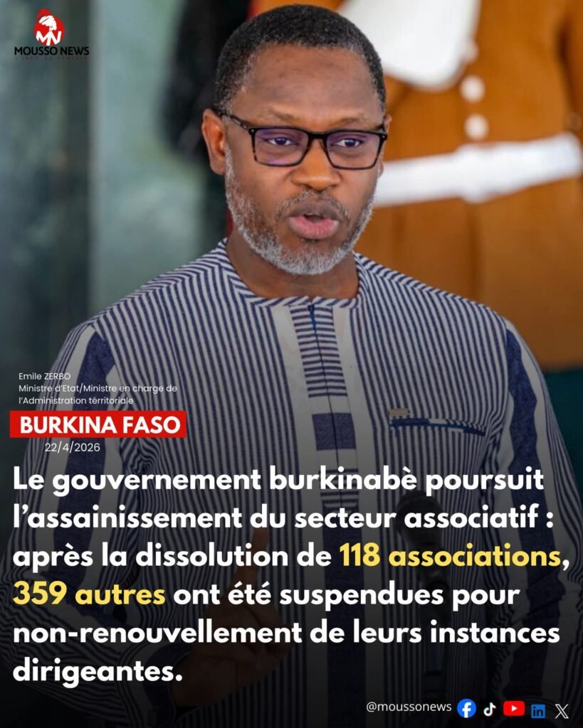 Ratissage des associations non en règle : 359 dans le viseur du gouvernement
