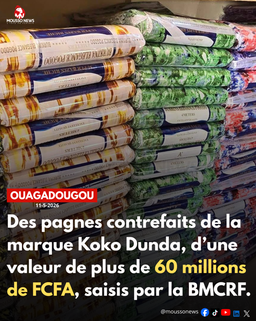 Ouagadougou : Plus de 60 000 000 FCFA de pagnes koko dunda contrefaits saisis par la BMCRF